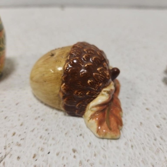 Fall Decor Salt Pepper Shakers Treasure Box Autumn Home Kitchen Squirrel Acorn - Picture 8 of 14